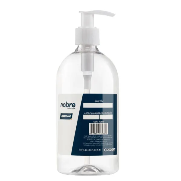 FRASCO COM VALVULA PUMP 450ML. (P/ALCOOL/SABONETE) - NOBRE
