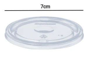 TAMPA TRANSPARENTE P/COPO 180ML C/50 UN