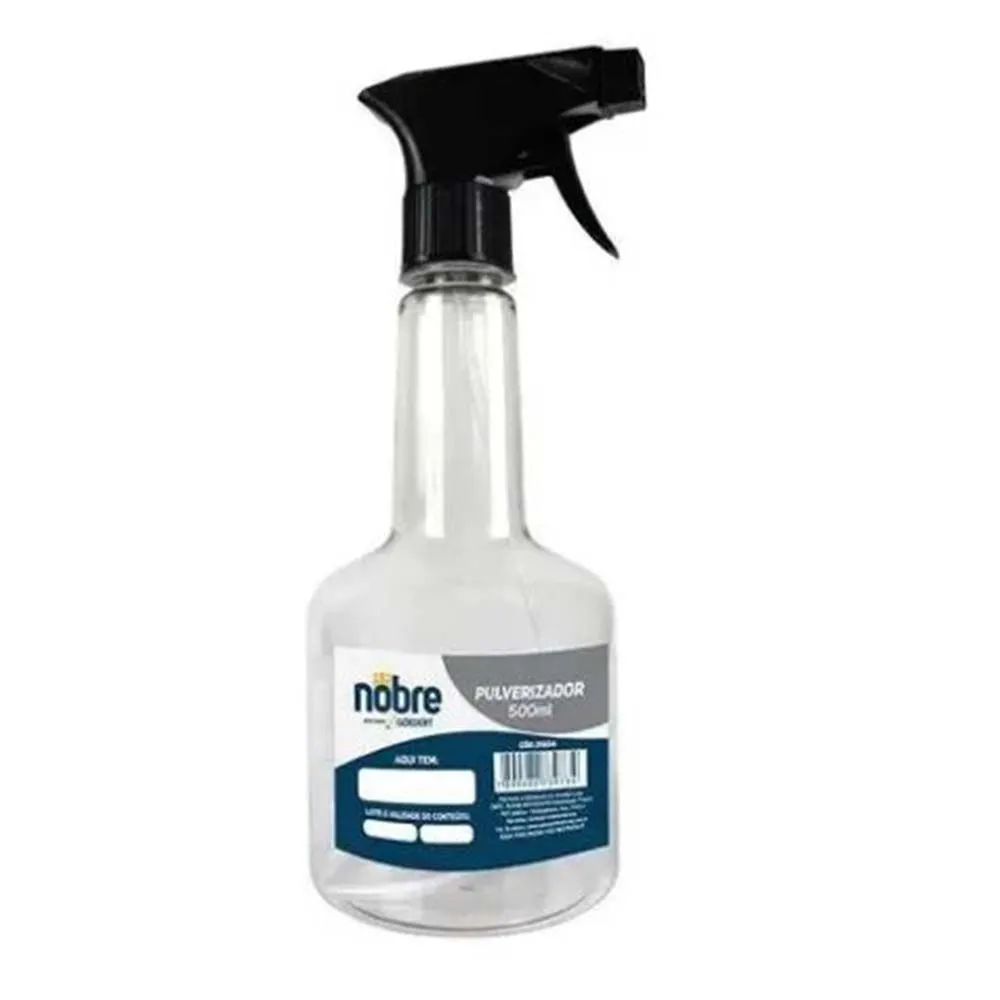PULVERIZADOR PET 500ML. TRANSPARENTE - NOBRE