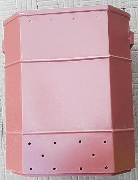 LIXEIRA EM POLIETILENO 80 LT EXTERNA MARROM