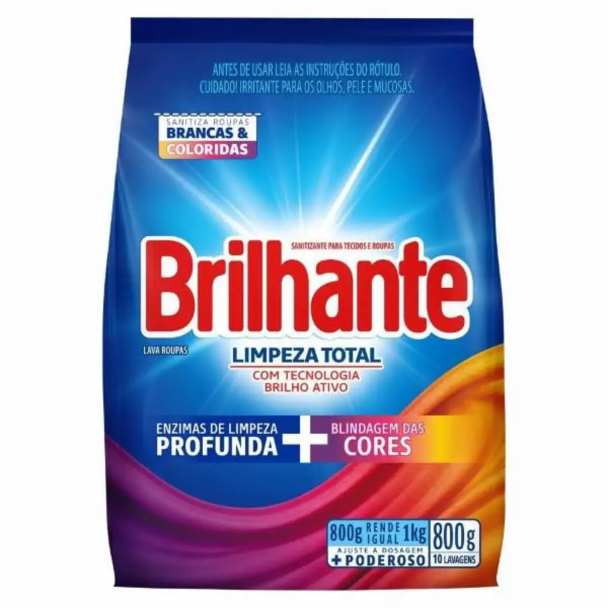 LAVA ROUPA BRILHANTE SACHE LIMP TOTAL 1,6KG