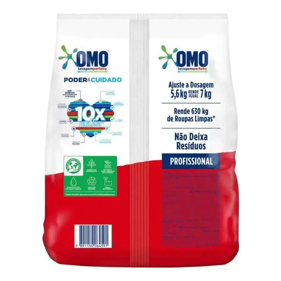LAVA ROUPA OMO LAVAGEM PERFEITA 5.6KG