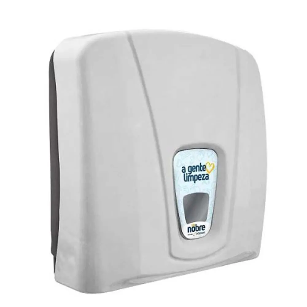 DISPENSER P/ TOALHA 1/3D CINZA/BRANCO NOBRE CITY