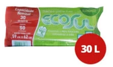ROLINHO LIXO 30L C/ 10 UNID