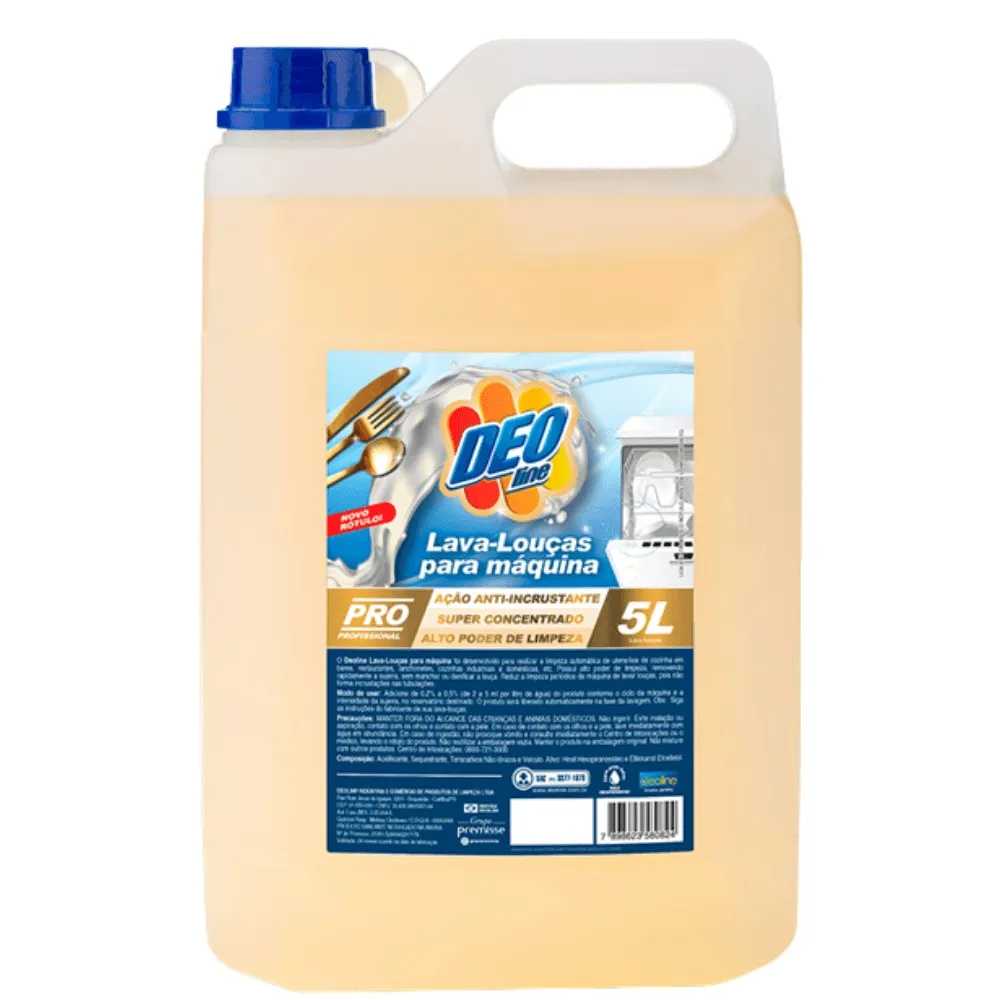 DETERGENTE P/ MAQUINA LAVAR LOUCA 5 L