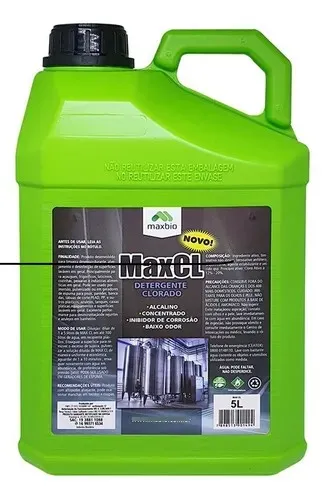 DETERGENTE ALCALINO CLORADO 5L MAX CL