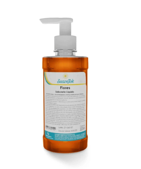 SABONETE LIQUIDO FLORES 500ML SUAVETOK