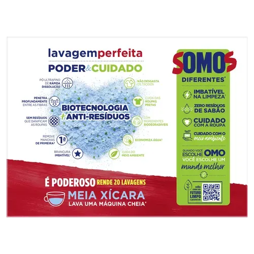 LAVA ROUPA OMO CX LAVAGEM PERFEITA 1,6KG