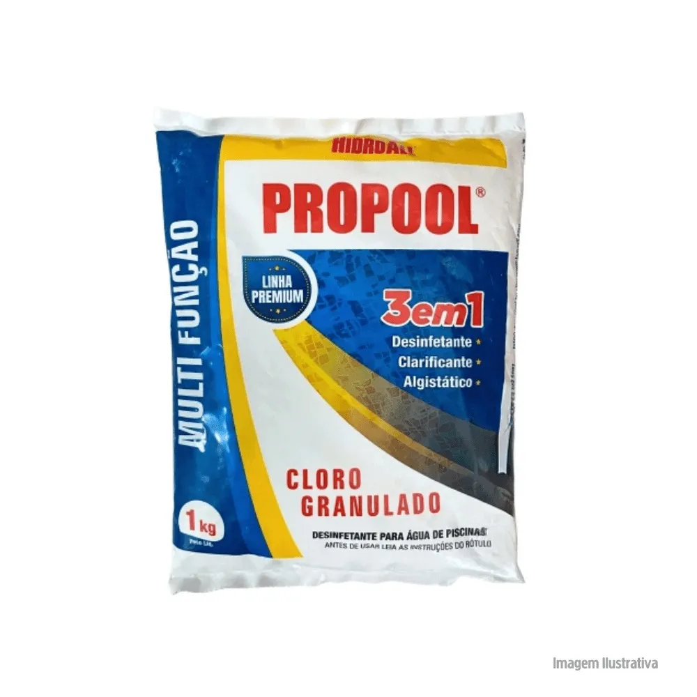 CLORO PROPOOL 3 EM 1 - 1 KG HIDROALL