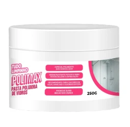 POLIMAX PASTA POLIDORA DE VIDROS E INOX  250G TUDO LIMPINHO