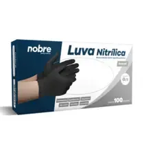 LUVA NITRILICA G PRETA CA44567- NOBRE