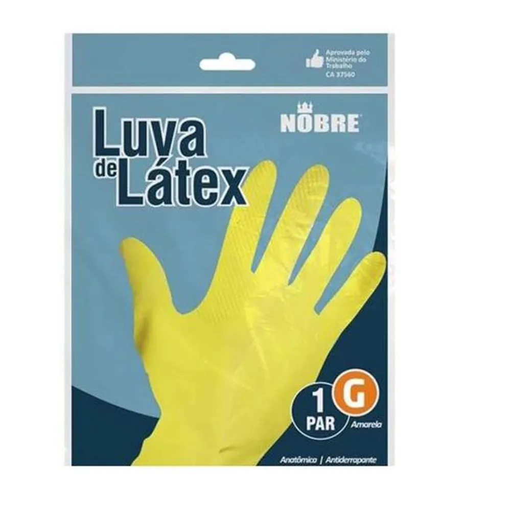 LUVA DE LATEX "G" NOBRE