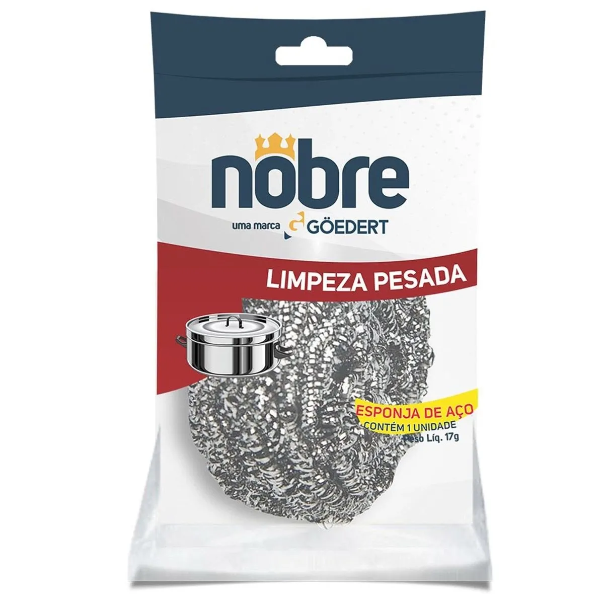 ESPONJA LIMPEZA PESADA (ACO INOX) MAX - NOBRE