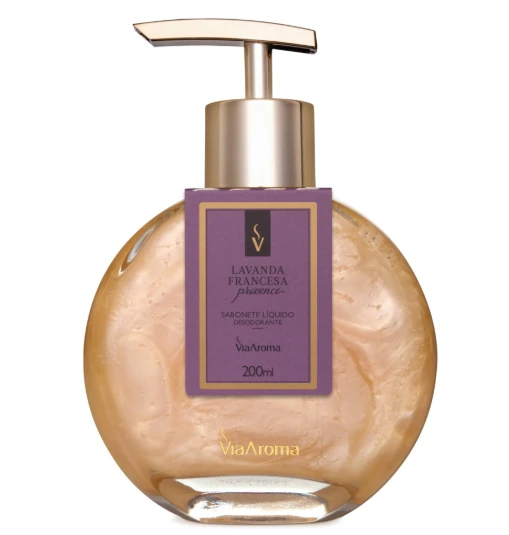 SABONETE LIQUIDO LAVANDA FRANCESA PROVENCE 200ML VIA AROMA