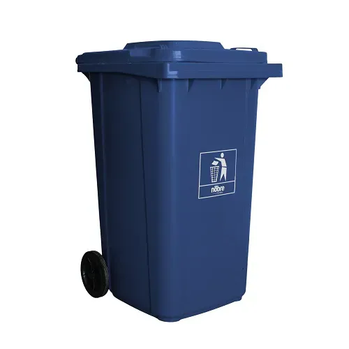 COLETORA PLASTICA 240L. C/RODAS AZUL - NOBRE