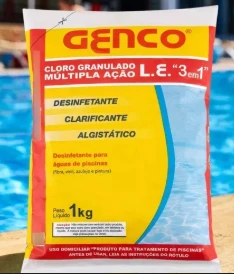 GENCO L.E CLORO GRANULADO 1KG MULTIPLA AÇAO