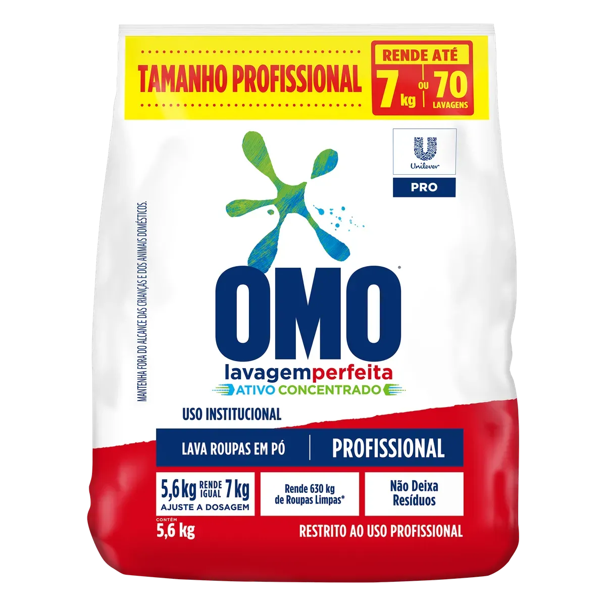 LAVA ROUPA OMO LAVAGEM PERFEITA 5.6KG