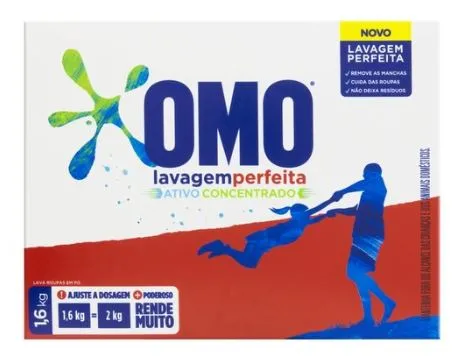 LAVA ROUPA OMO CX LAVAGEM PERFEITA 1,6KG