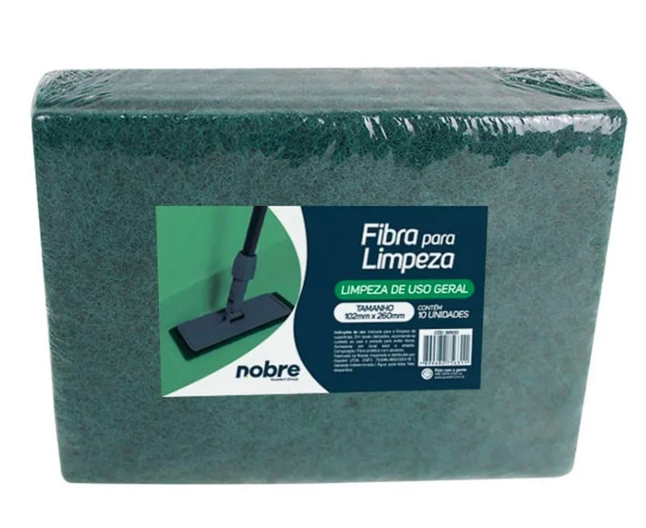 FIBRA P/ LIMPEZA 98X229MM (USO GERAL) SLIM PACOTE C/10 UNID. NOBRE  K6029