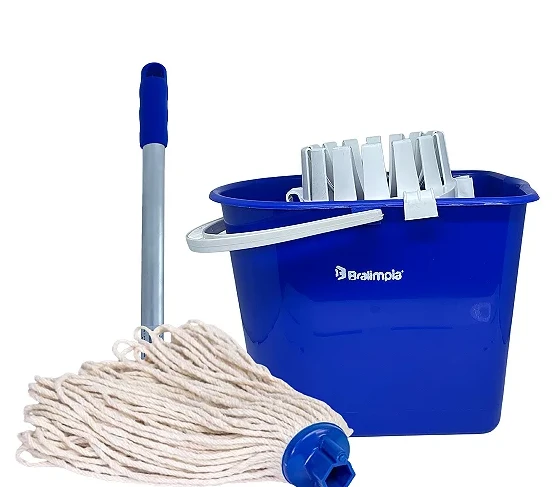 CONJUNTO DE LIMPEZA MOPINHO AZUL BRALIMPIA