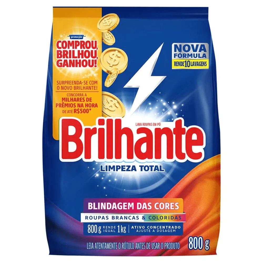 LAVA ROUPA PO BRILHANTE 800GR