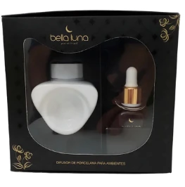 DIFUSOR DE PORCELANA C/ ESSENCIA - FLOR DE LARANJEI BELLA LUNA