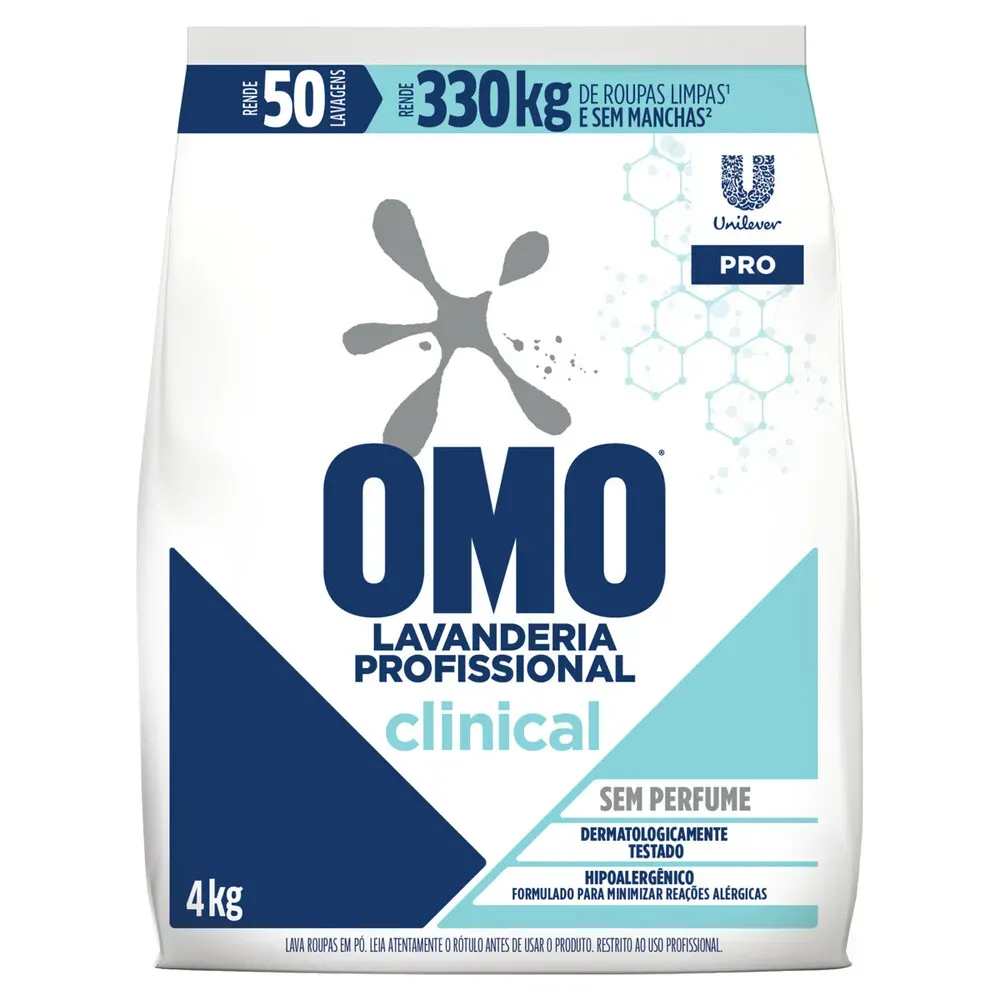 LAVA ROUPA OMO 4KG CLINICAL